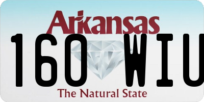 AR license plate 160WIU