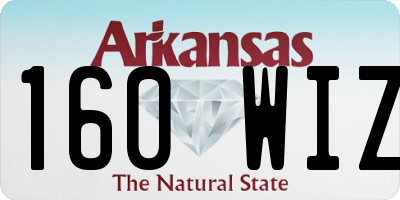 AR license plate 160WIZ