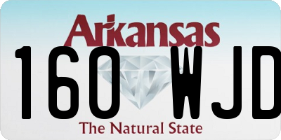 AR license plate 160WJD