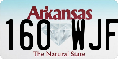 AR license plate 160WJF