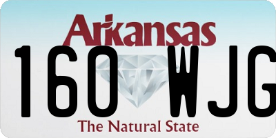 AR license plate 160WJG