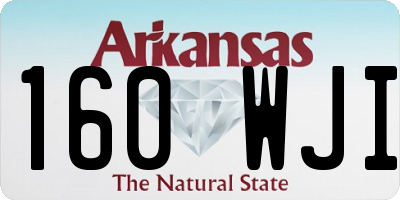 AR license plate 160WJI