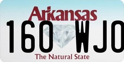 AR license plate 160WJO