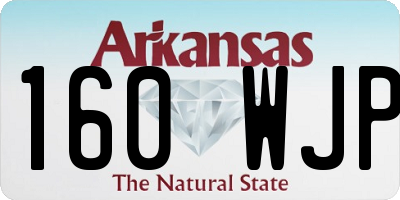 AR license plate 160WJP