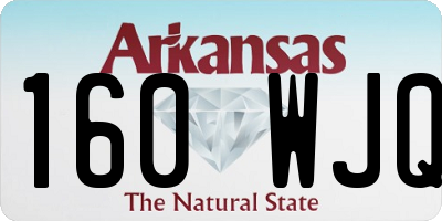AR license plate 160WJQ