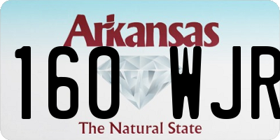 AR license plate 160WJR