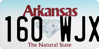 AR license plate 160WJX