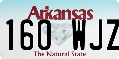 AR license plate 160WJZ