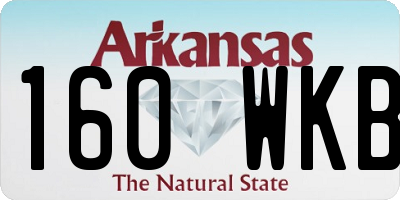 AR license plate 160WKB