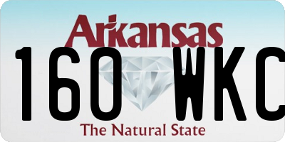 AR license plate 160WKC
