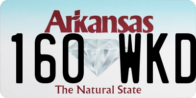 AR license plate 160WKD