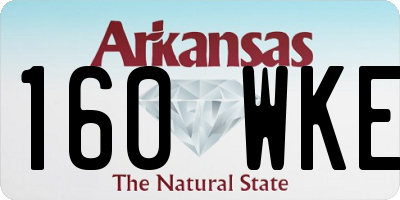 AR license plate 160WKE
