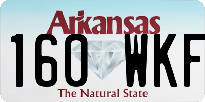 AR license plate 160WKF