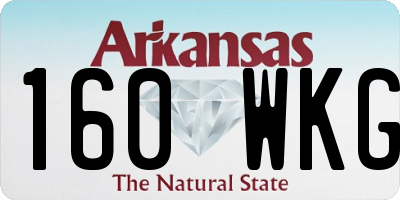 AR license plate 160WKG