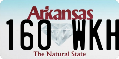 AR license plate 160WKH