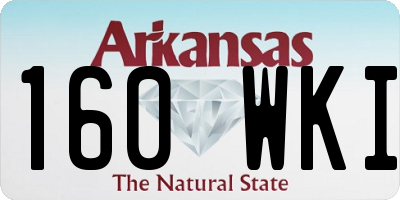 AR license plate 160WKI