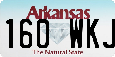 AR license plate 160WKJ