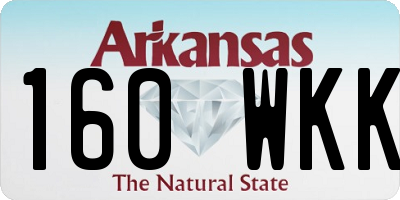AR license plate 160WKK