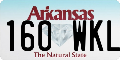 AR license plate 160WKL