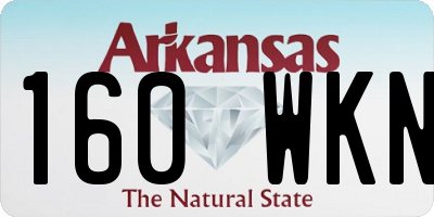 AR license plate 160WKN