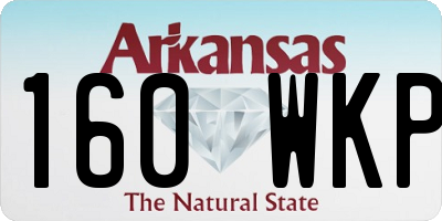 AR license plate 160WKP