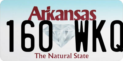 AR license plate 160WKQ