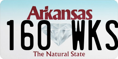 AR license plate 160WKS