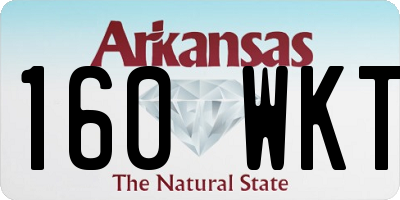 AR license plate 160WKT