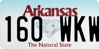 AR license plate 160WKW