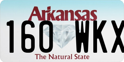 AR license plate 160WKX