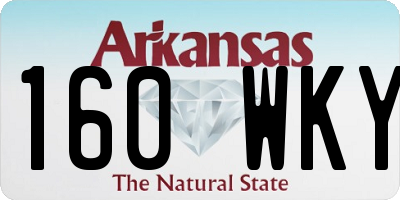 AR license plate 160WKY