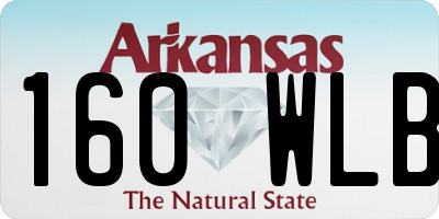 AR license plate 160WLB