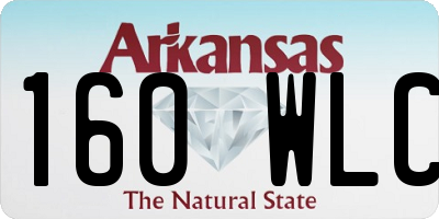 AR license plate 160WLC