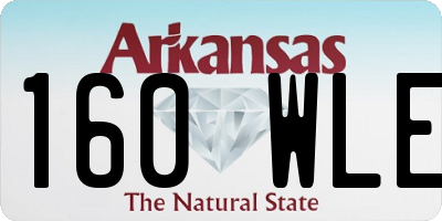 AR license plate 160WLE