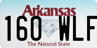 AR license plate 160WLF