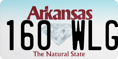 AR license plate 160WLG