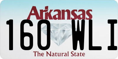 AR license plate 160WLI