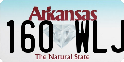 AR license plate 160WLJ
