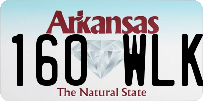 AR license plate 160WLK