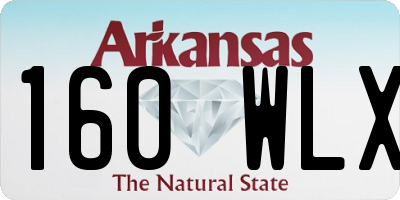 AR license plate 160WLX