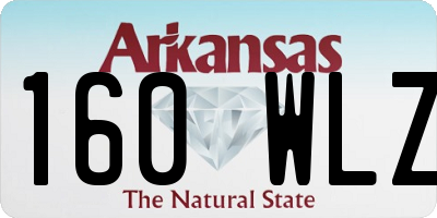 AR license plate 160WLZ