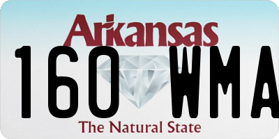 AR license plate 160WMA