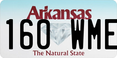 AR license plate 160WME