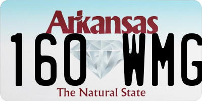 AR license plate 160WMG