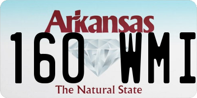 AR license plate 160WMI
