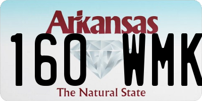 AR license plate 160WMK