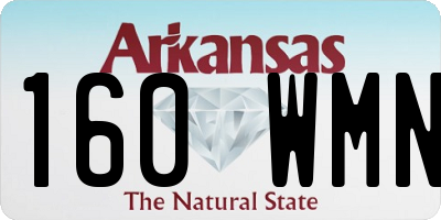 AR license plate 160WMN