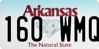 AR license plate 160WMQ
