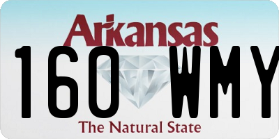 AR license plate 160WMY