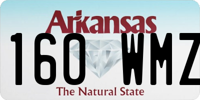 AR license plate 160WMZ